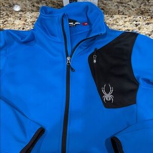 Spyder Blue Fleece with Black Accents